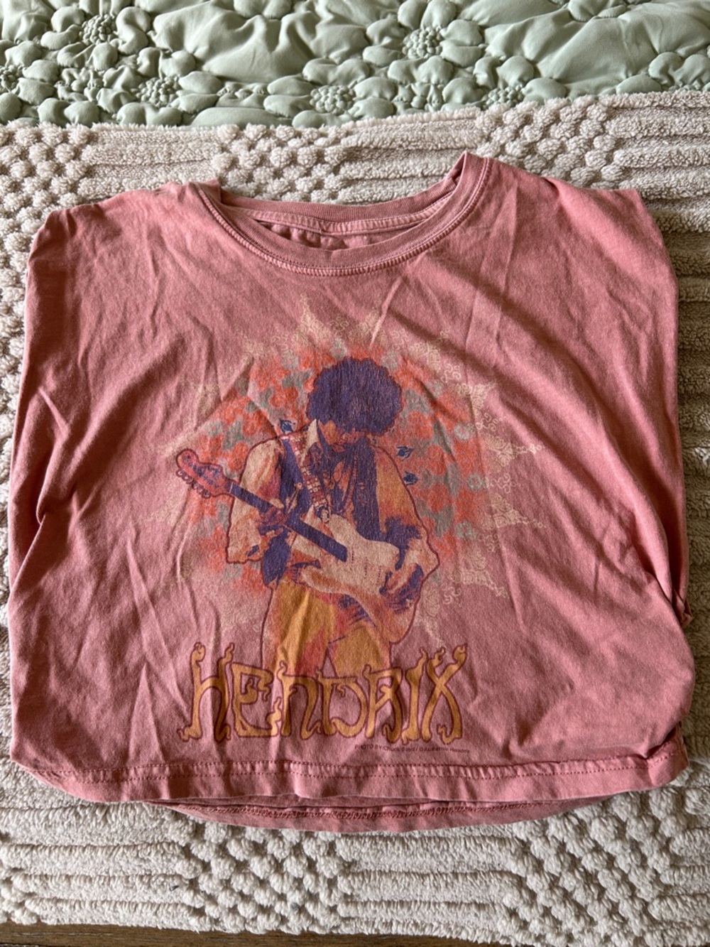 Pink Jimi Hendrix Graphic Tee